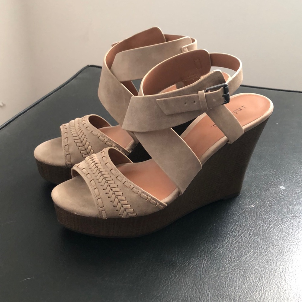 Strappy wedges